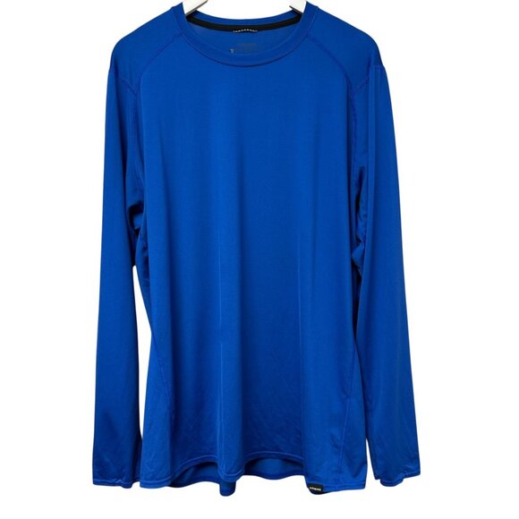 Patagonia Pullover Shirt Size XXL Mens Blue Performance Stretch Jersey Tee - Picture 1 of 12
